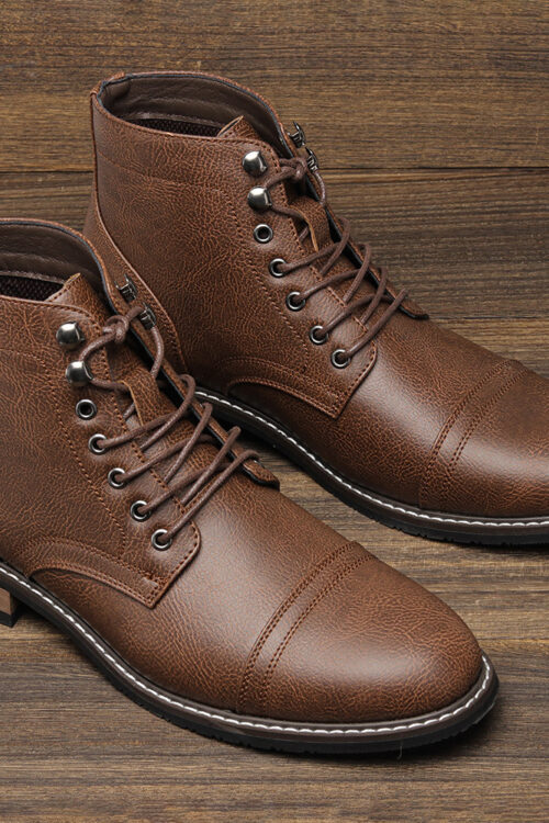 Mens Vintage Casual Leather Boots