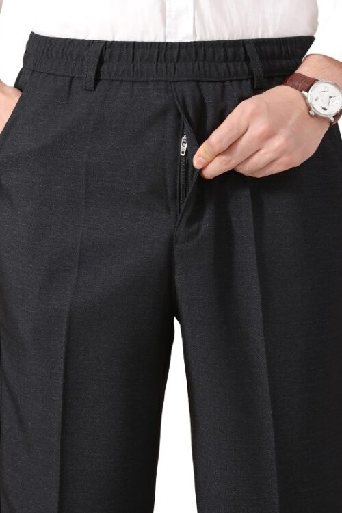 Thickened Warm Loose-fit Straight-leg Casual Fleece-lined Pants