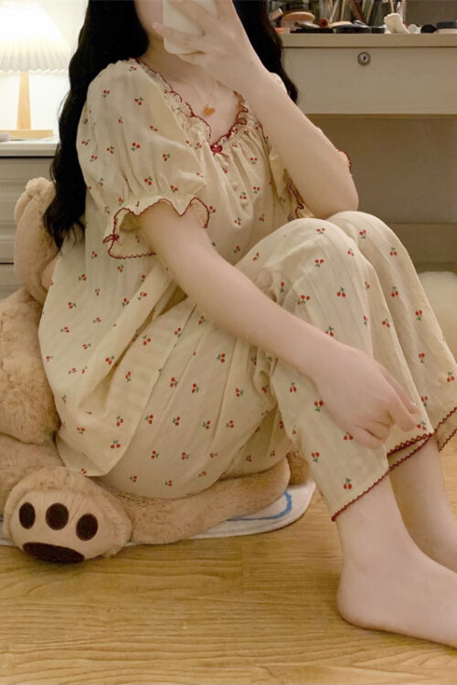 Fashion Short Sleeved Pants Set