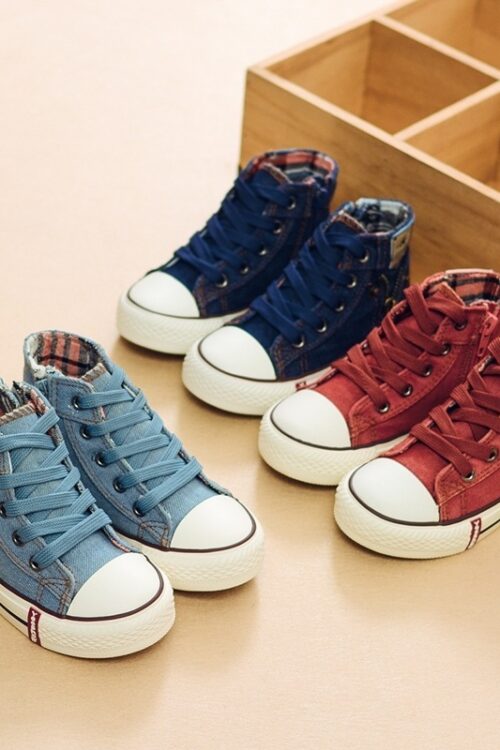 Autumn Expert Skill Children Casual Shoes Boys Girls Sport Shoes Breathable Denim Sneakers Kids Canvas Shoes Baby Boots