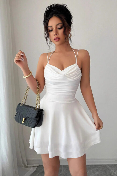 Waist-cinching Slip Dress Designed Specifically For Petite Women