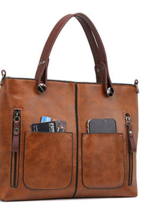 Retro Large-capacity Handbags Simple Crossbody Shoulder Bags For Women