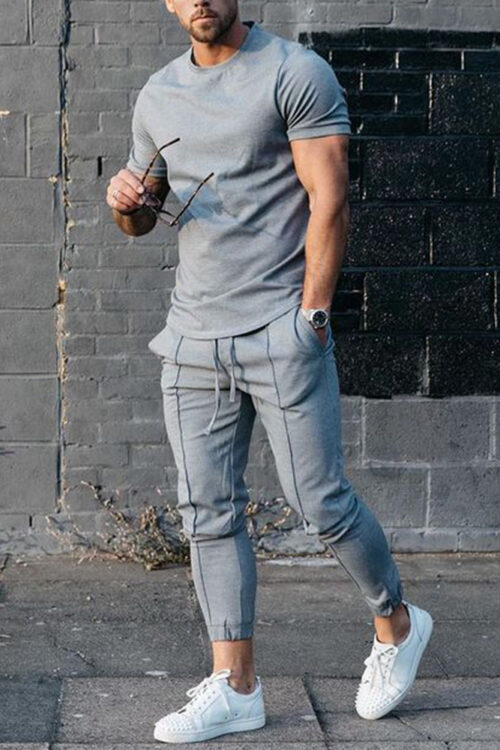 Men’s Short Sleeve T-Shirt Tracksuit