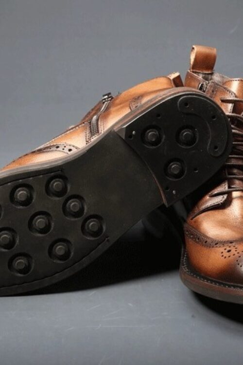 Mens Trendy Casual Thick-soled Leather Boots